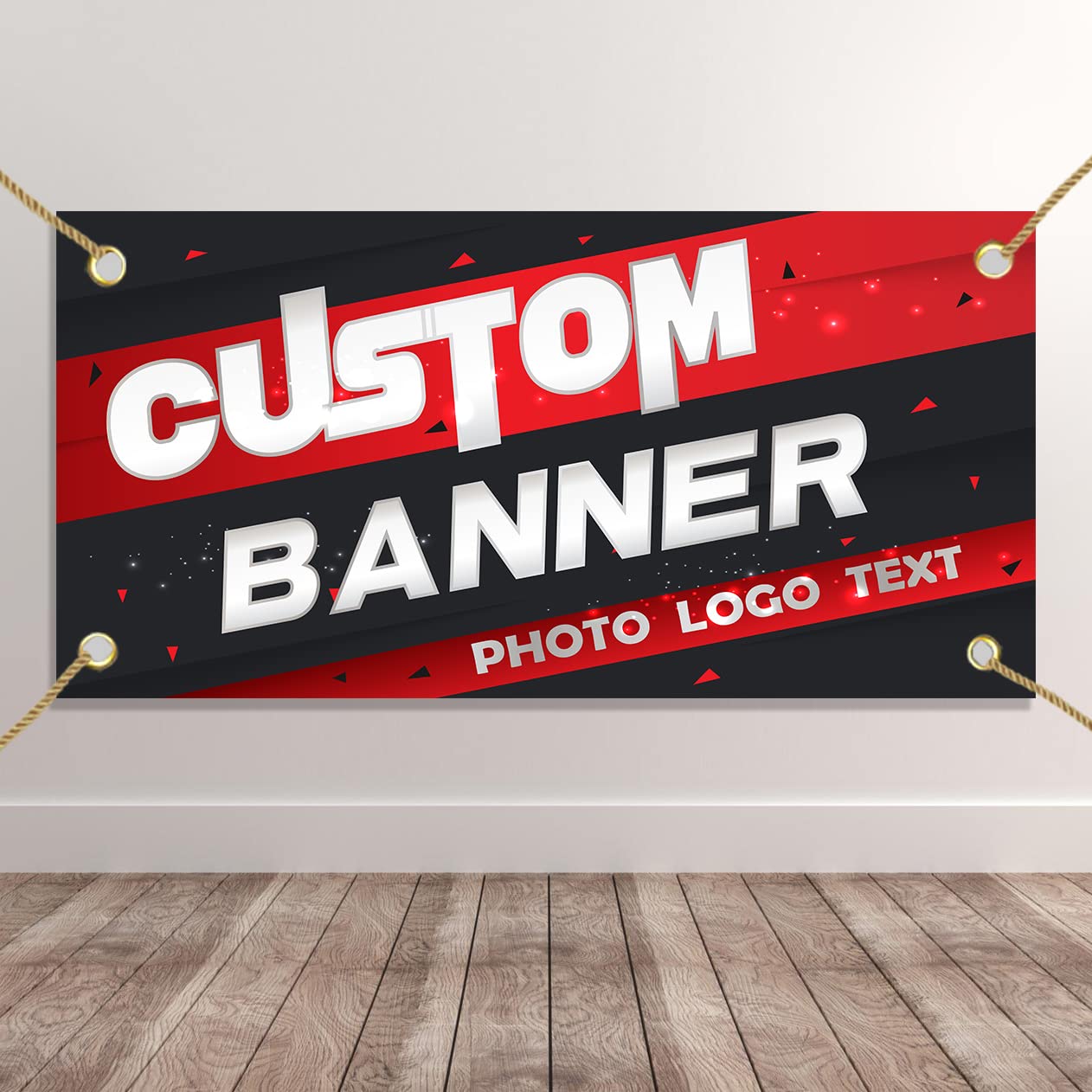 Custom Banners and Signs for Outdoor/Indoor, Personalized Photo Logo Text Customize Banner Customizable Business Birthday Party Birthday Banner (10x3