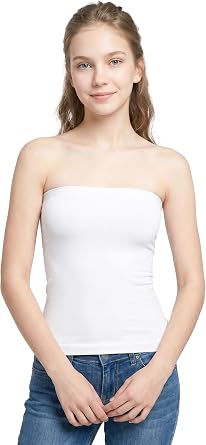 Kurve Medium Length Tube Top with Built-in Shelf Bra, UV Protective Fabric UPF 50+ Made with Love in The USA