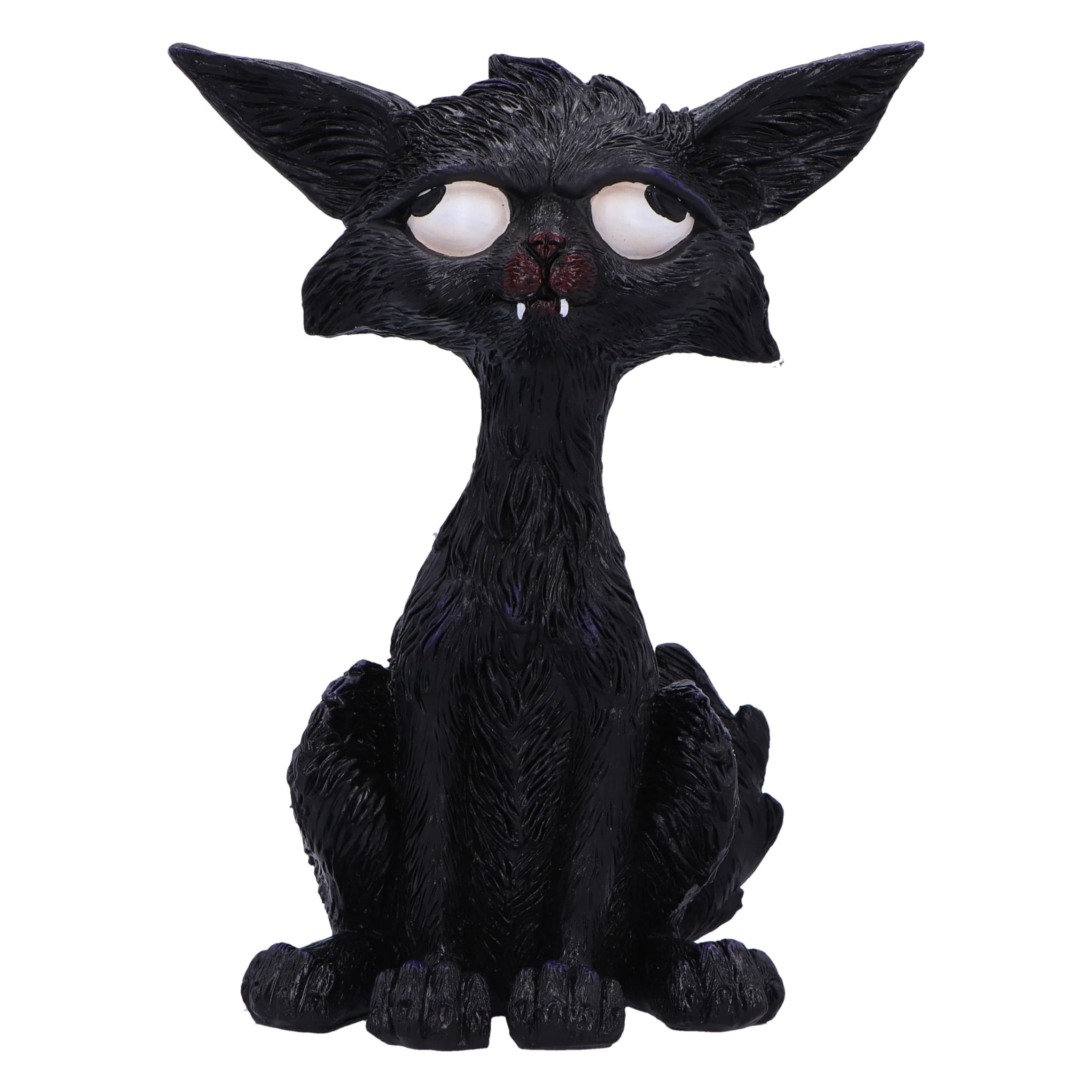 Nemesis Now Kat 20cm, Resin, Black, Cat Figure, Black Cat Ornament, Collectable Cat Giftware, Cast in the Finest Resin, Expertly Hand-Painted, D6753A24