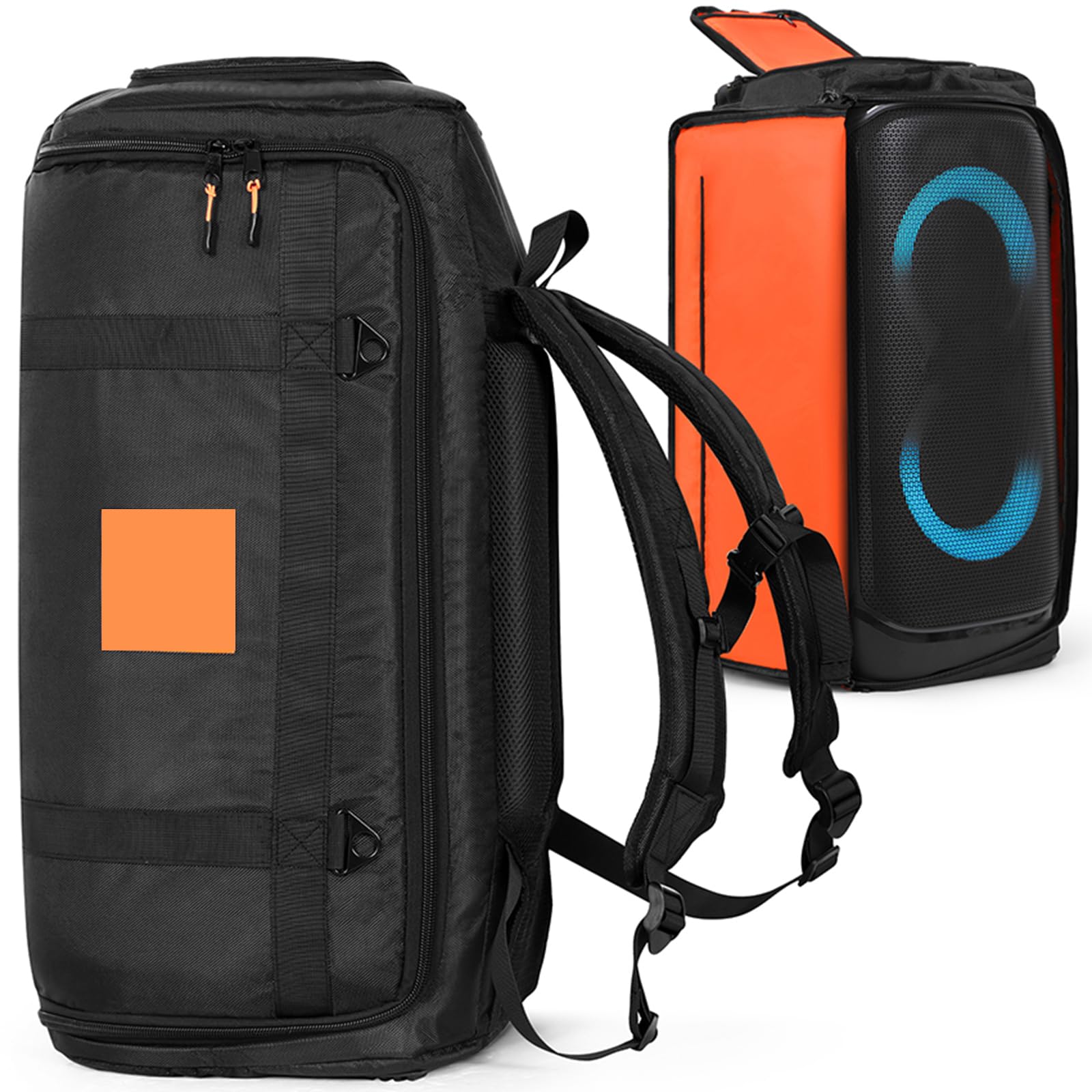 Sac à dos de transport portable pour haut-parleur JBL PartyBox Stage 320, sac de rangement pour haut-parleur d'extérieur (noir)
