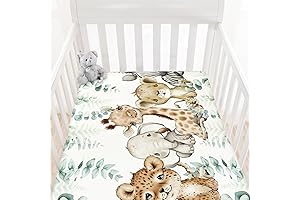 Exotic Safari Crib Sheet: A Jungle Adventure for Your Little Explorer