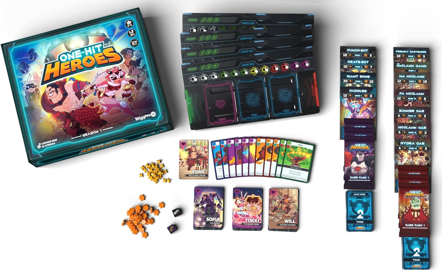 Wiggles 3D One-Hit Heroes Retail Edition | from The Makers of 5-Minute Dungeon | Cooperative Boss Battle Card Game | Deck-Building Superhero Co-op Adventure