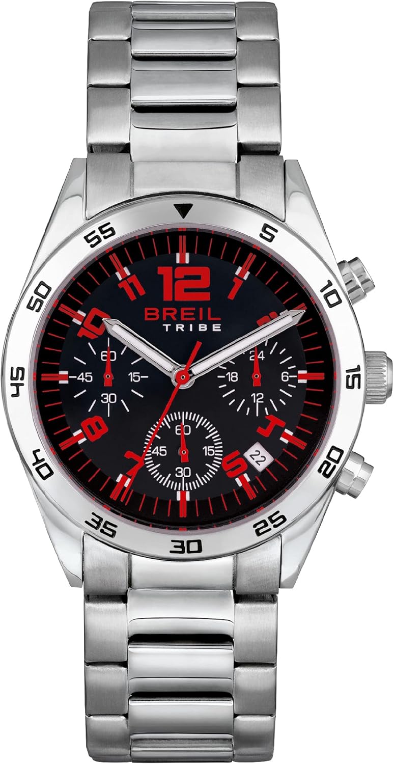 Breil Orologio collezione KEEN quadrante mono-colore movimento chrono quarzo e bracciale acciaio per uomo Breil Orologio collezione KEEN quadrante mono-colore movimento chrono quarzo e bracciale acciaio per uomo