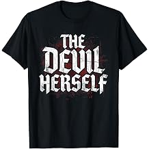 The Devil Herself Retro Occult Women Dark Feminine T-Shirt