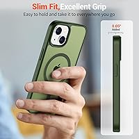 Vista 1327 de SUPFINE Funda magnética para iPhone 11 (compatible con MagSafe) (protección contra caídas de grado militar), translúcida mate a prueba de golpes