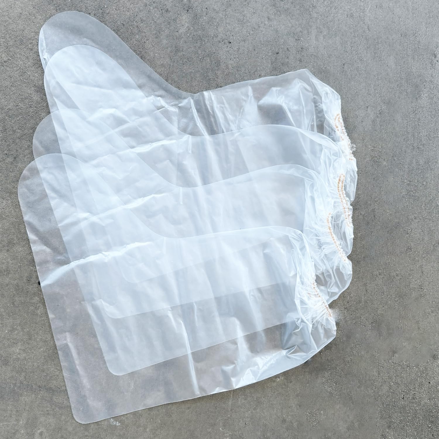 Sandbaggy Waterproof Boot/Shoe Covers - 19" Tall, 3 Mil Disposable - Transparent/Clear (500)