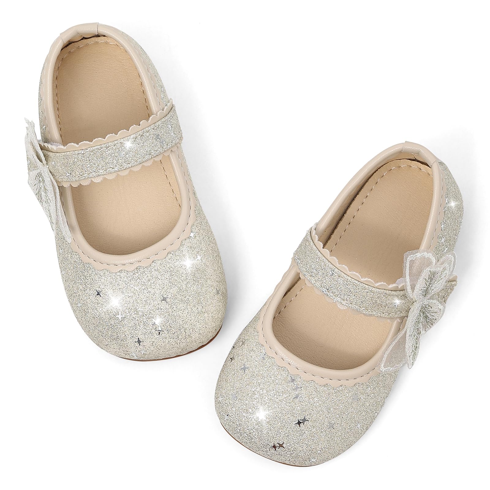 MK MATT KEELY Zapatos Princesa Niñas Bailarina Vestir Brillante para Fiesta Ballet Flats