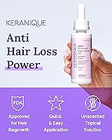 Vista 2 de Keranique Tratamiento para el crecimiento del cabello para mujeres, 2% de minoxidil para mujeres, crecimiento del cabello, fuerza y engrosamiento