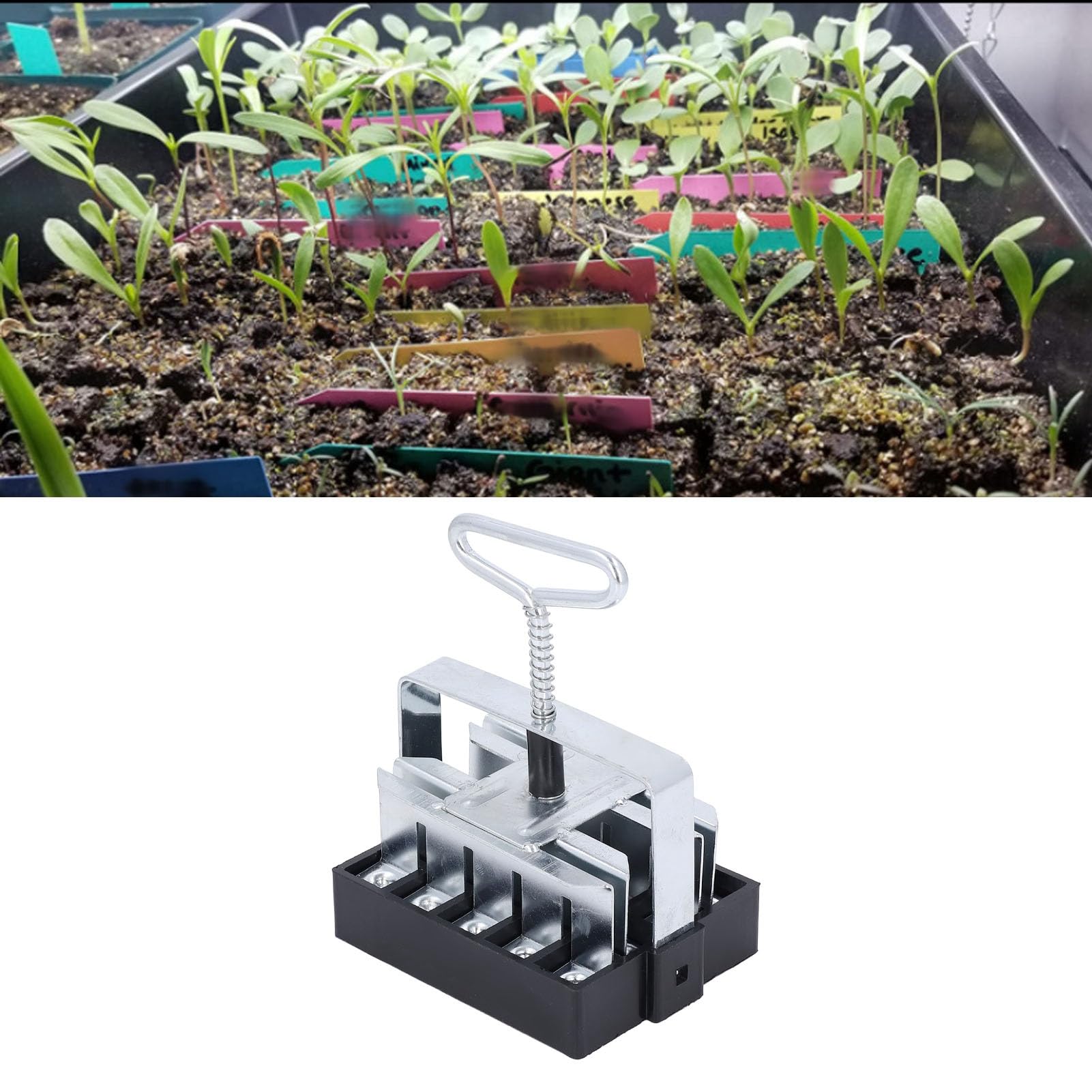 Generic Bloqueador de Suelo Manual, Cómodo y Fácil de Usar, para Entusiastas de la Jardinería, Material de Hierro