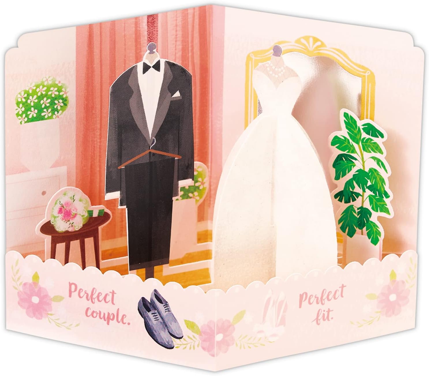 Hallmark 822729 Hallmark Card, Wedding Celebration, 3D