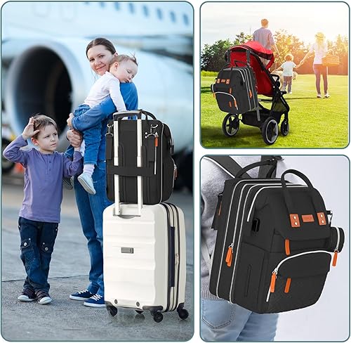 Miniatura 6 de Mochila para pañales, bolsa de pañales grande, bolsa de pañales multifuncional, bolsas de pañales..