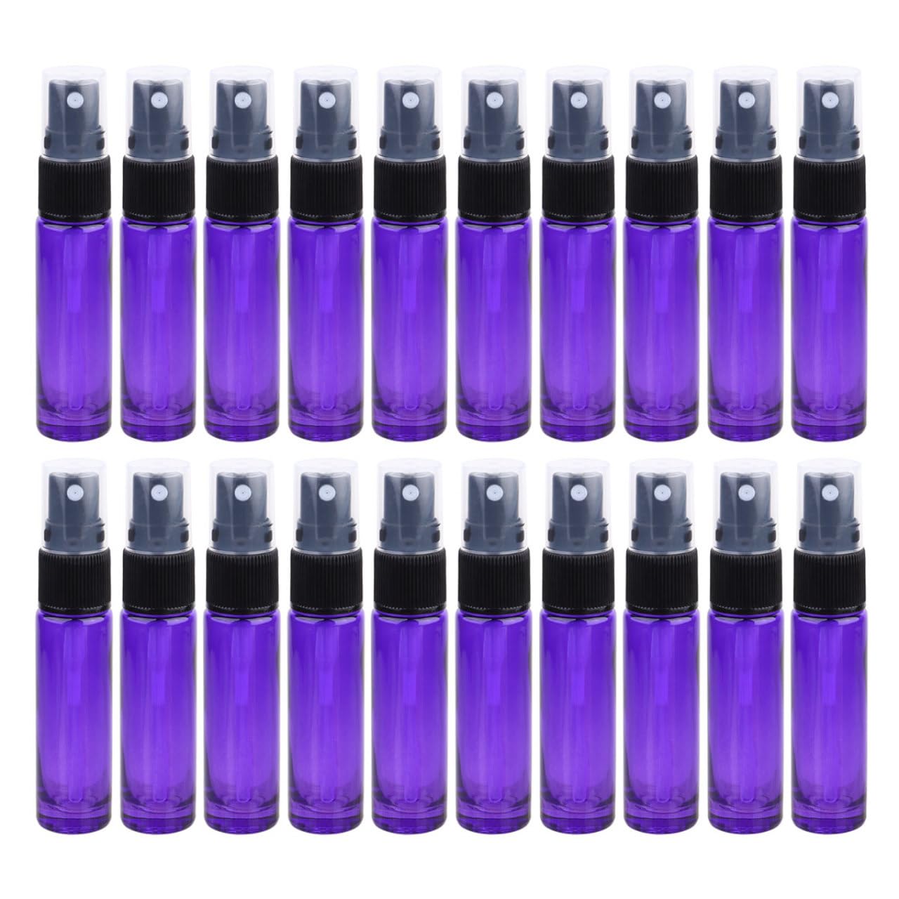 Ipetboom Flacon Vaporisateur de Parfum Rechargeable en Verre 10ml, Lot de 20, Portable pour Voyage et Extérieur, pour Parfums et Colognes