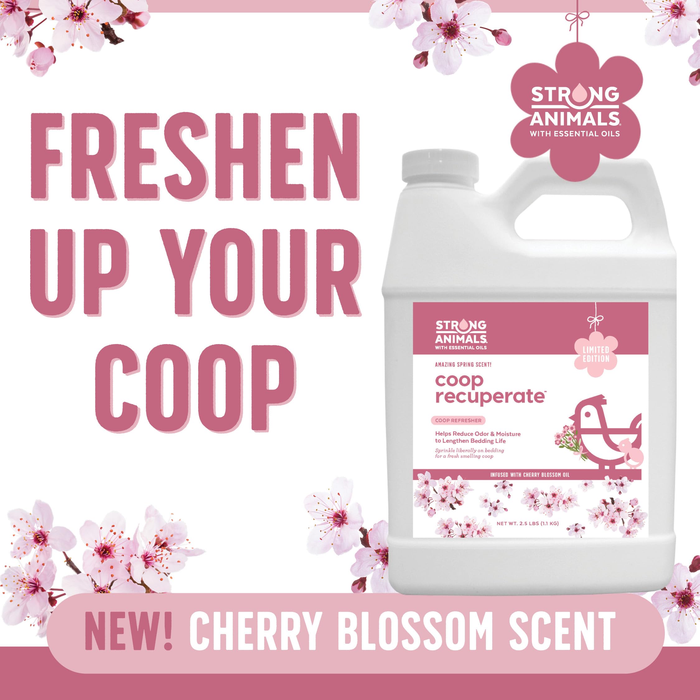 Amazon.com: Strong Animals Coop Recuperate Cherry Blossom - New