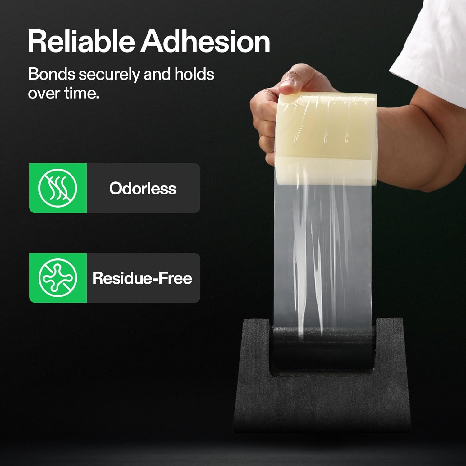 VIVOSUN Greenhouse Repair Tape, 6.3 mil 4" x108' Weatherproof Clear Poly Patch Tape, Heavy Duty Greenhouse Sheeting Coverings Film Tape for Plastic Sheeting and Tents (Pack of 2)