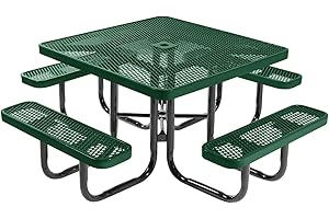 Heavy-Duty Coated Outdoor Furniture Commercial-Grade Patio Dining Table