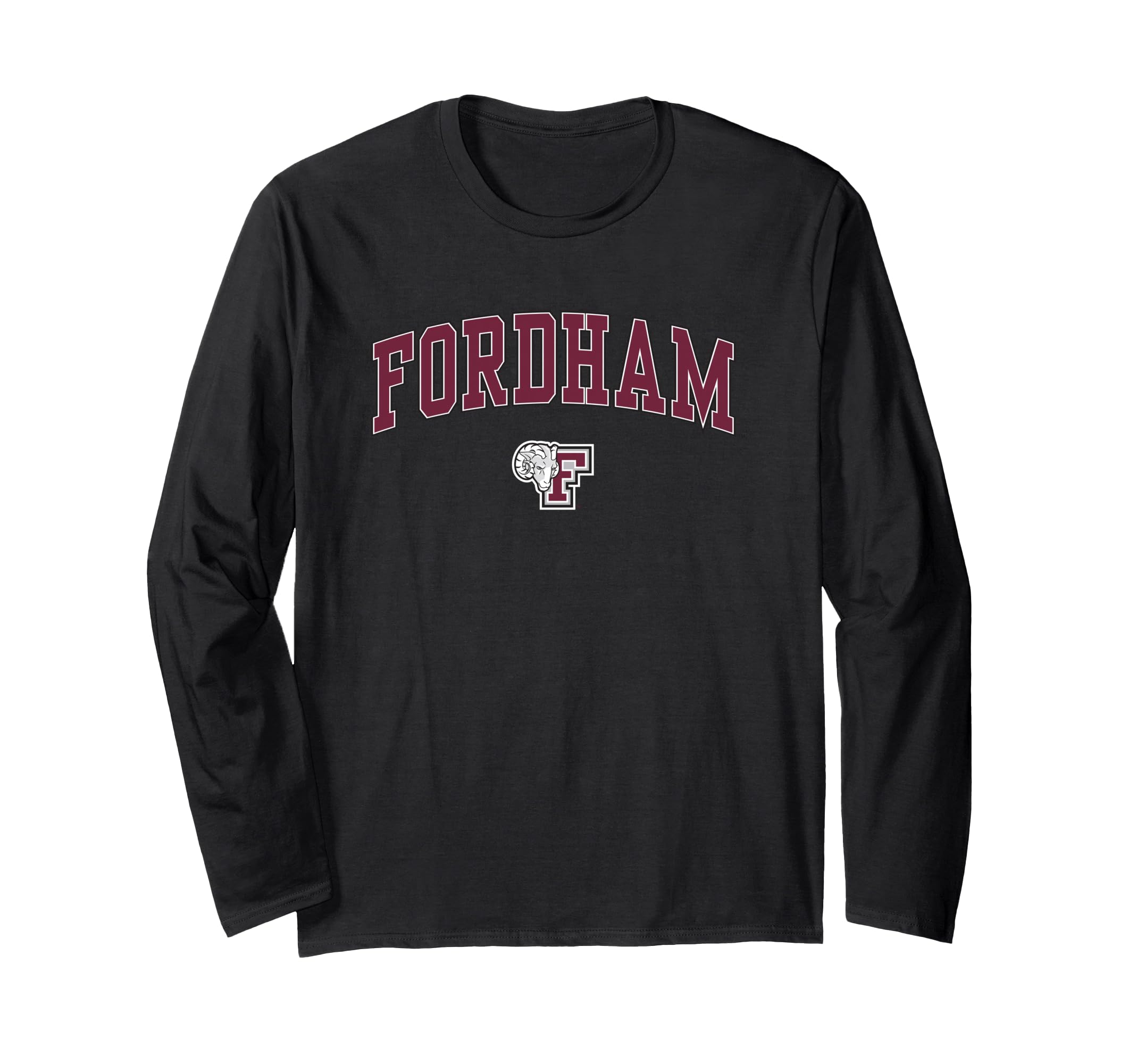 Fordham Rams Arch Over Logo Officially Licensed Long Sleeve T-Shirt
