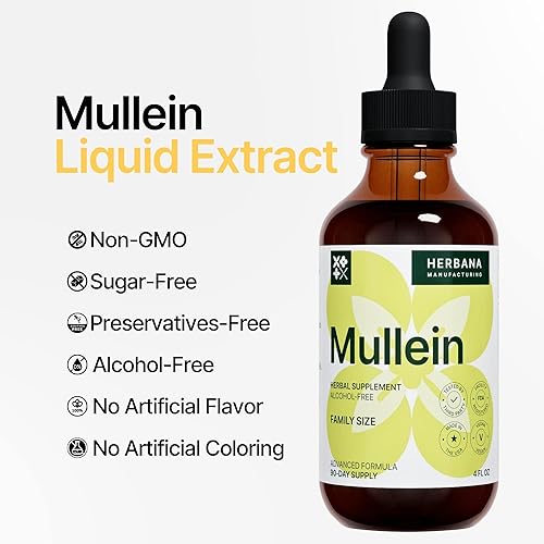 Miniatura 4 de Extractos líquidos 3 en 1 de hoja de gordolobo y cúrcuma  Suplementos naturales de limpieza y desintoxicación de pulmón  Salud respiratoria,