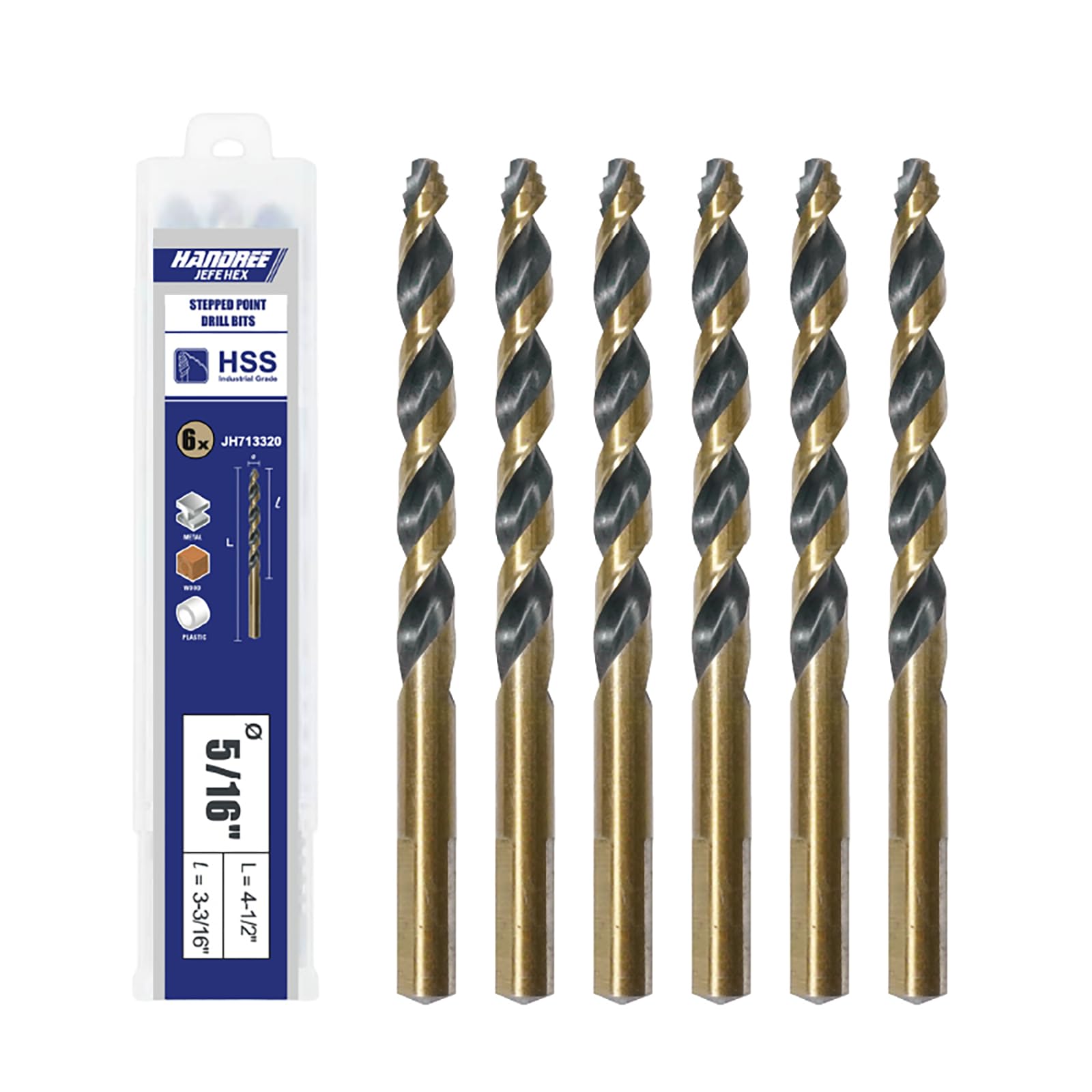 Jefe Hex Drill Bits - 2-Piece Set -11