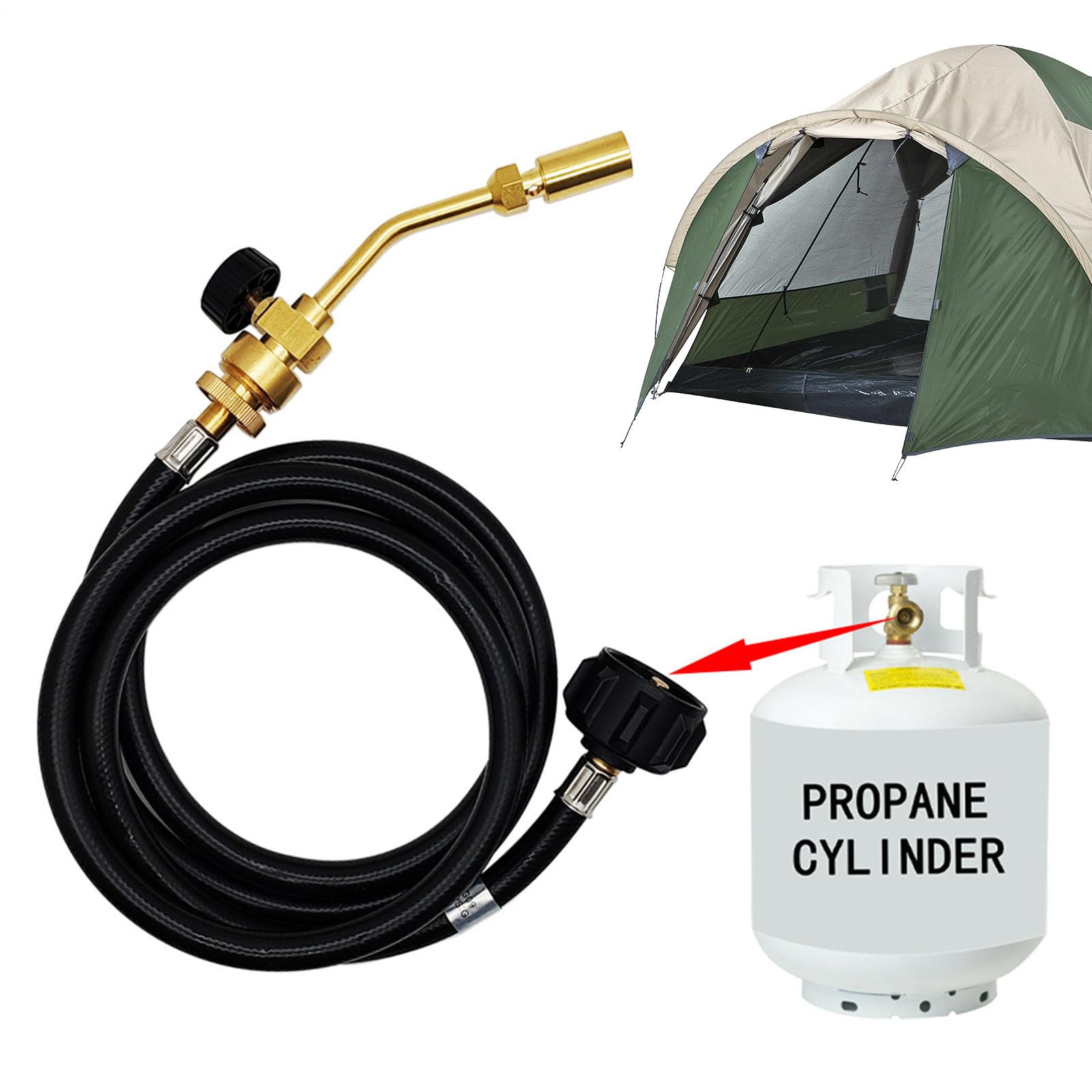 Tuyau de torche à souder | Appareil portable en laiton massif | Chalumeau