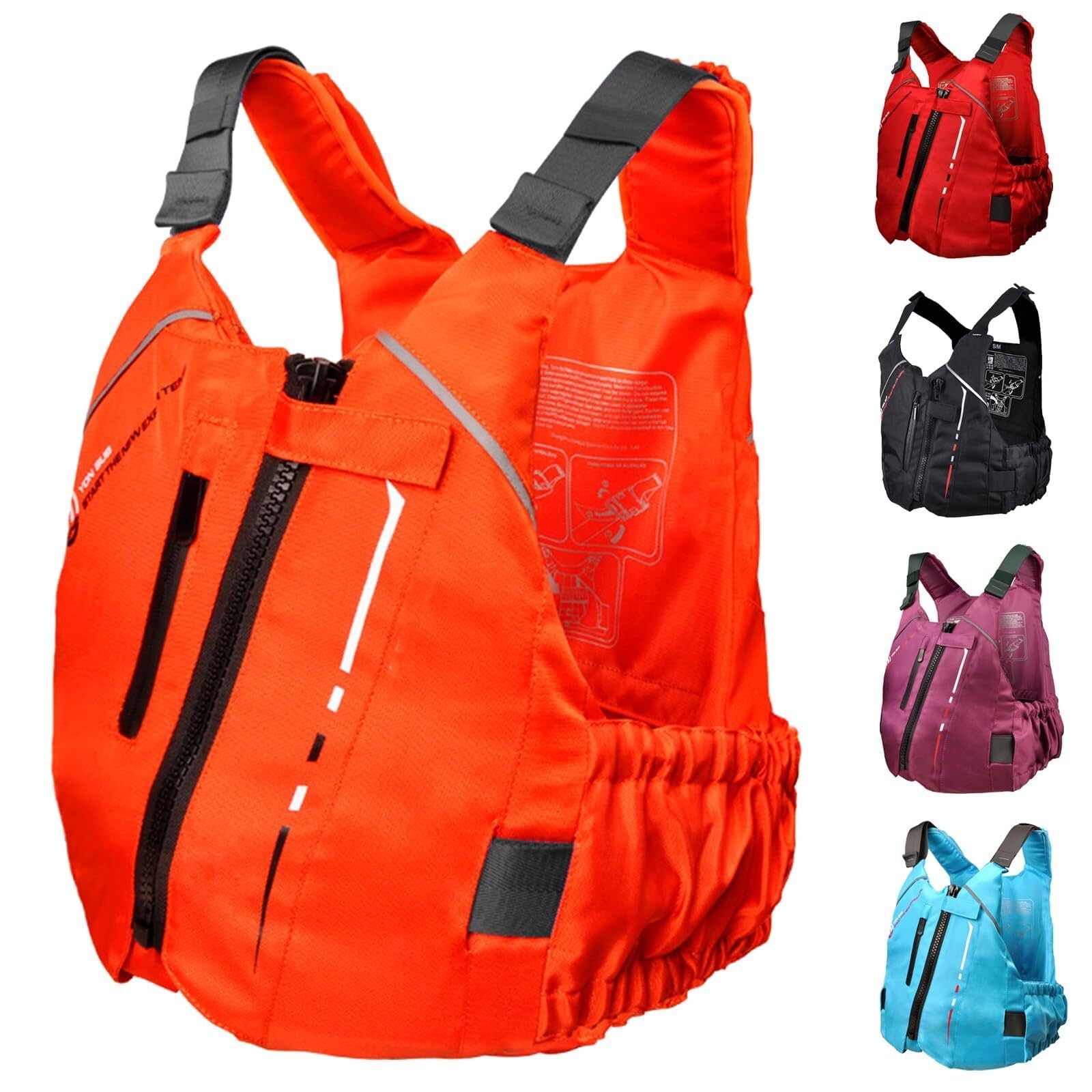 Unisex Hohe Auftriebskraft Tragbar Schwimnweste Leichtes Nylon PVC Schaum für Surfen Segeln Schnorcheln Angeln Wassersport