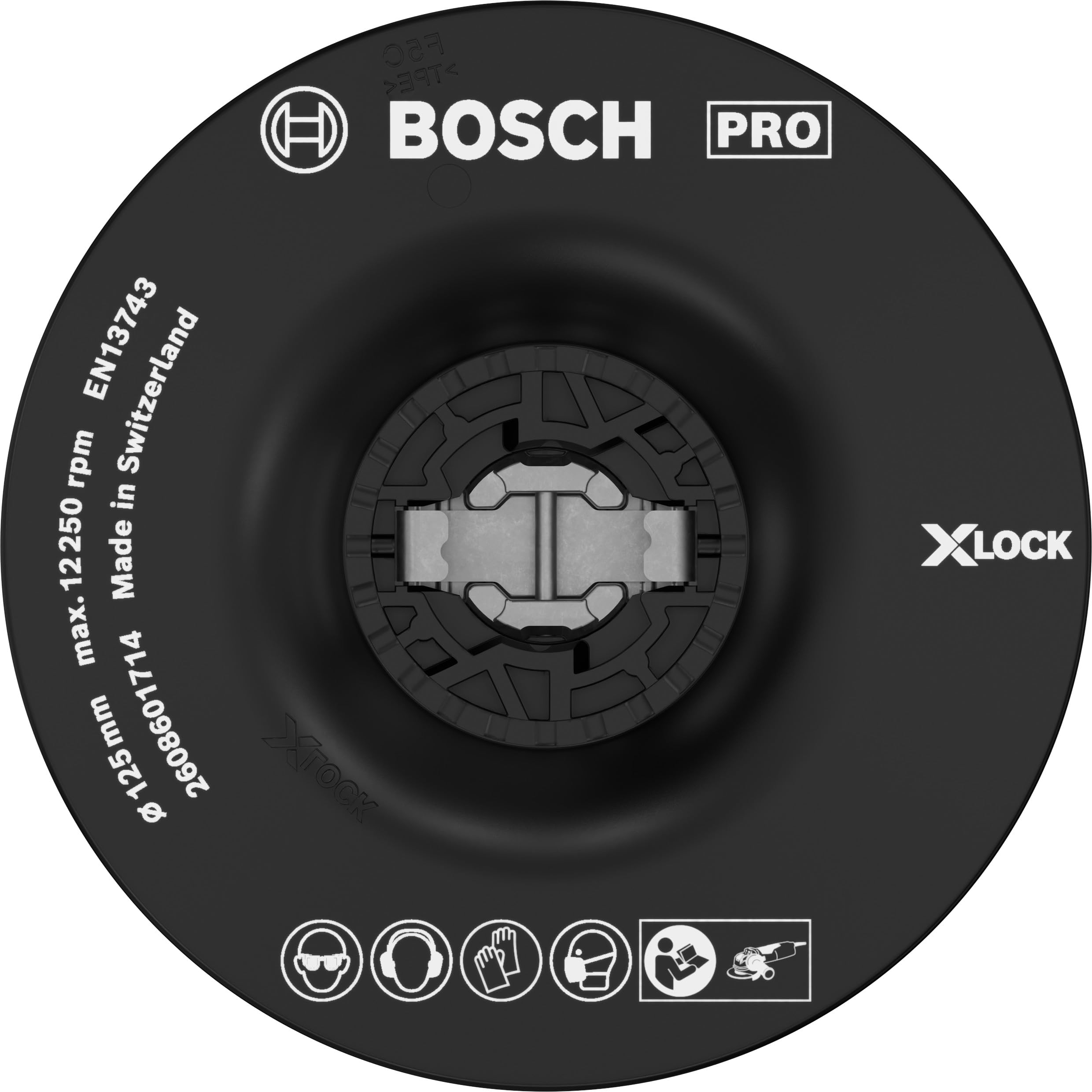 Bosch PRO X Lock Soft Backing Pad 125mm