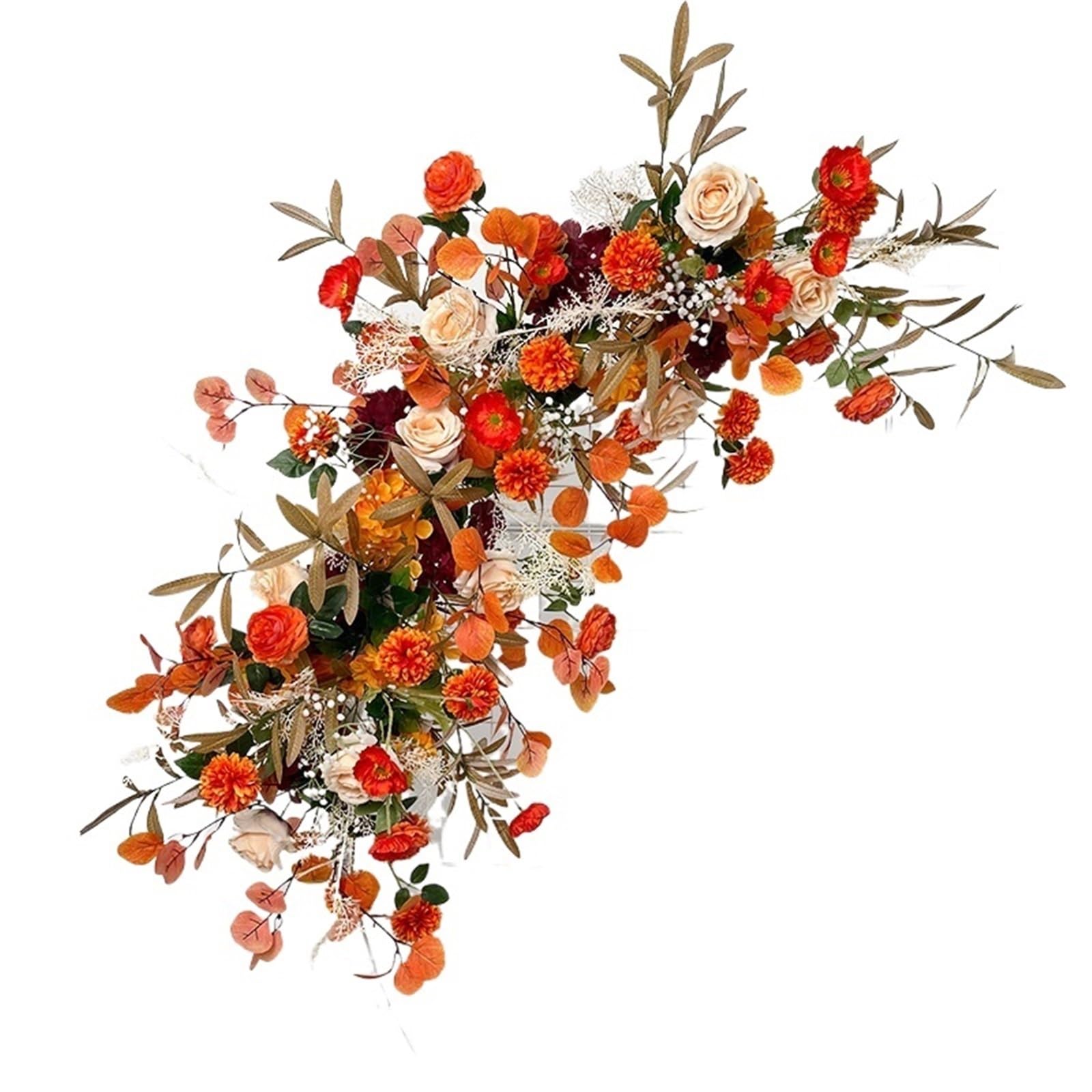 Hochzeitsblumen-Simulation, Kunstseide, rund, Pavillon, Kunst, Fensterdekoration, Hochzeitsrequisiten, T-Bühne, Blattaufhängung (Rosa S)