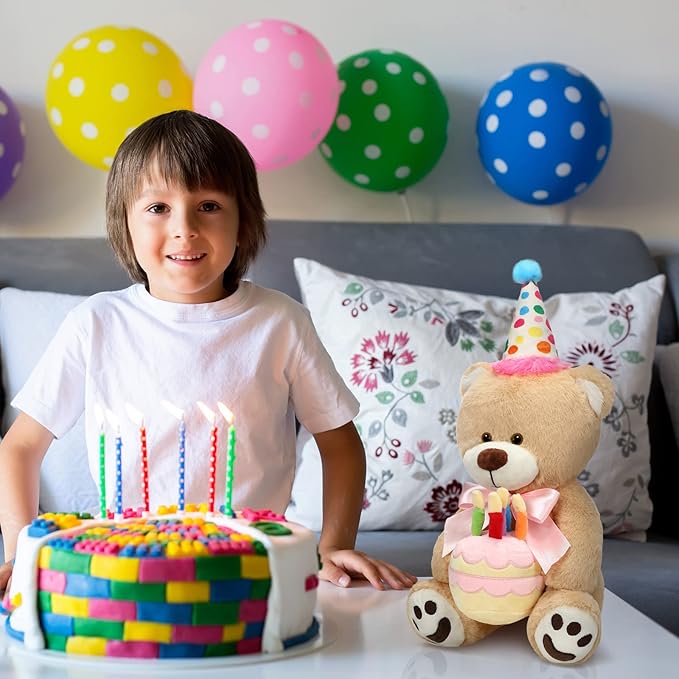 Oso de Peluche Kasyat 20 Pulgadas con Pastel de Cumpleaños miniatura 6