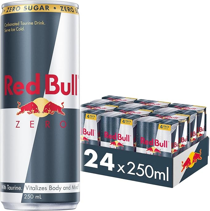 Red Bull Energy Drink, Zero, 250ml (24pk) Pantry Food