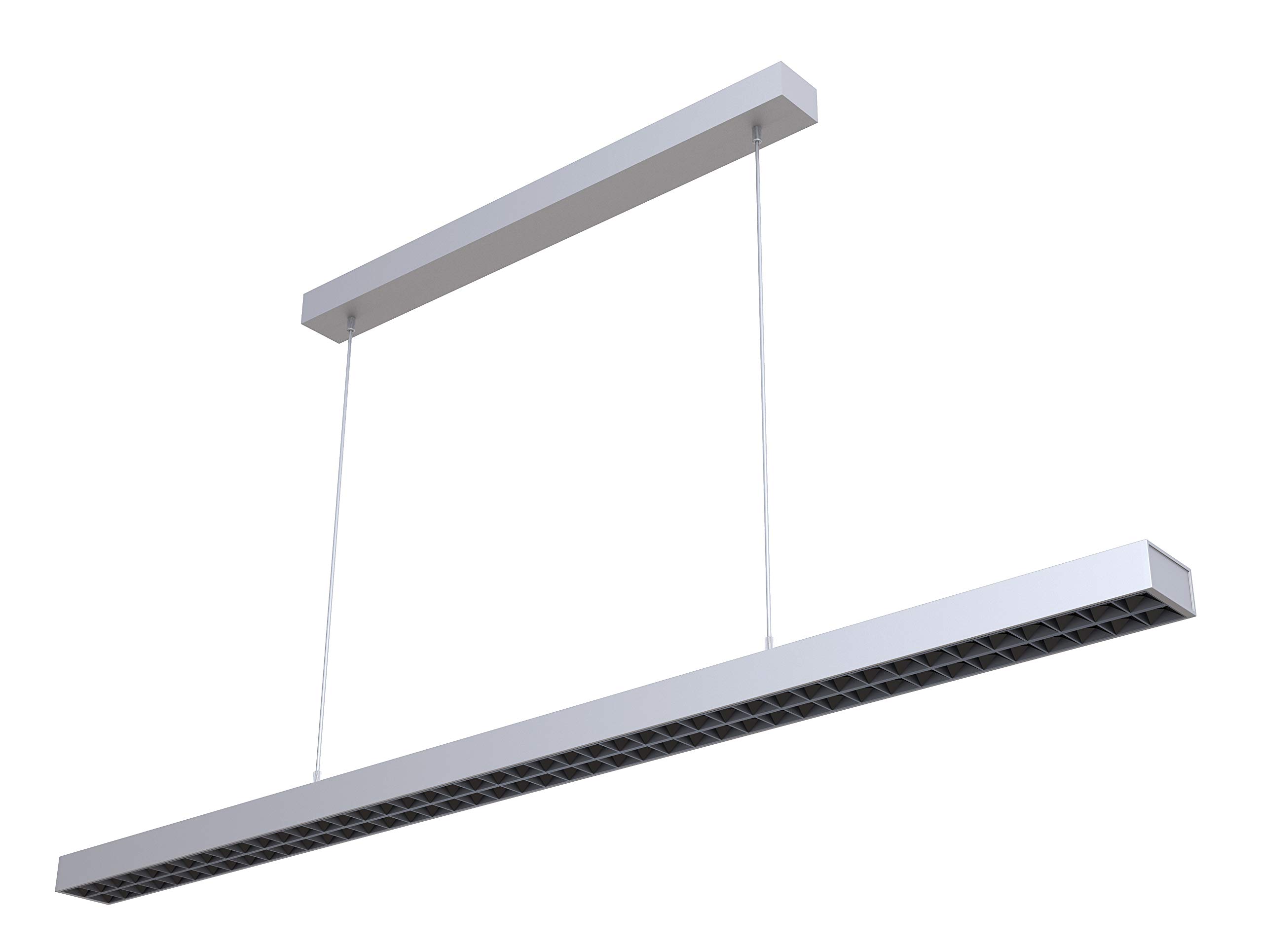 Lampe LED directe 4000K d'une puissance de 3000 lm argenté - 7