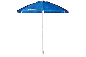 Core Vented SPF 50+ Upright Beach Umbrella (6-Foot)