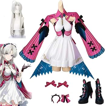 Amazon.co.jp: [PPEDODQ] 鳴潮 カルロッタ コスプレ 衣装 ウィッグ&靴