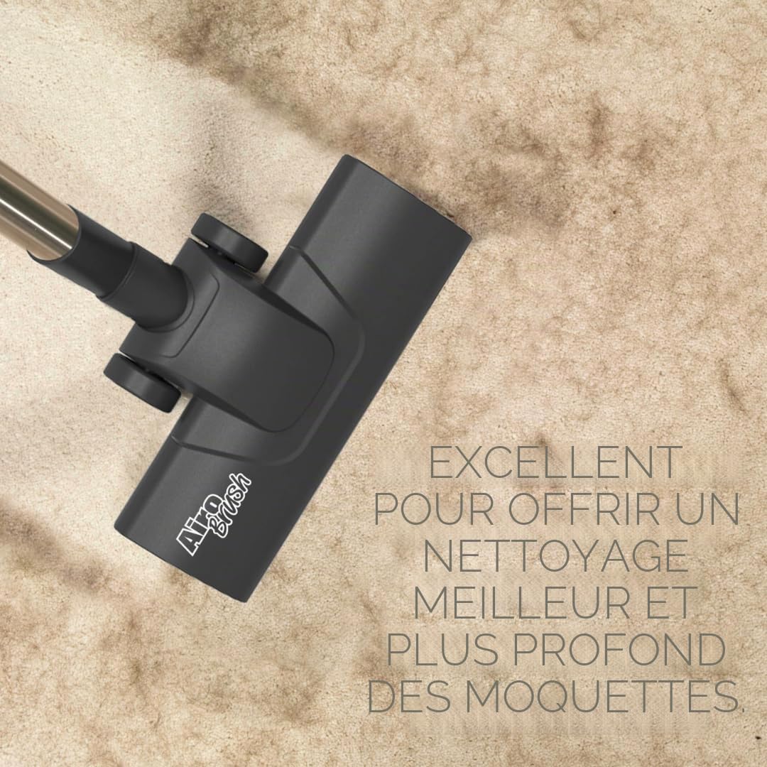 Tête de brosse Airo pour sols Numatic Henry Easy Ride Noire Parfaite pour sols durs et tapis - 907424 909553 pour tous les aspirateurs Henry de 32 mm - Garantie 6 mois