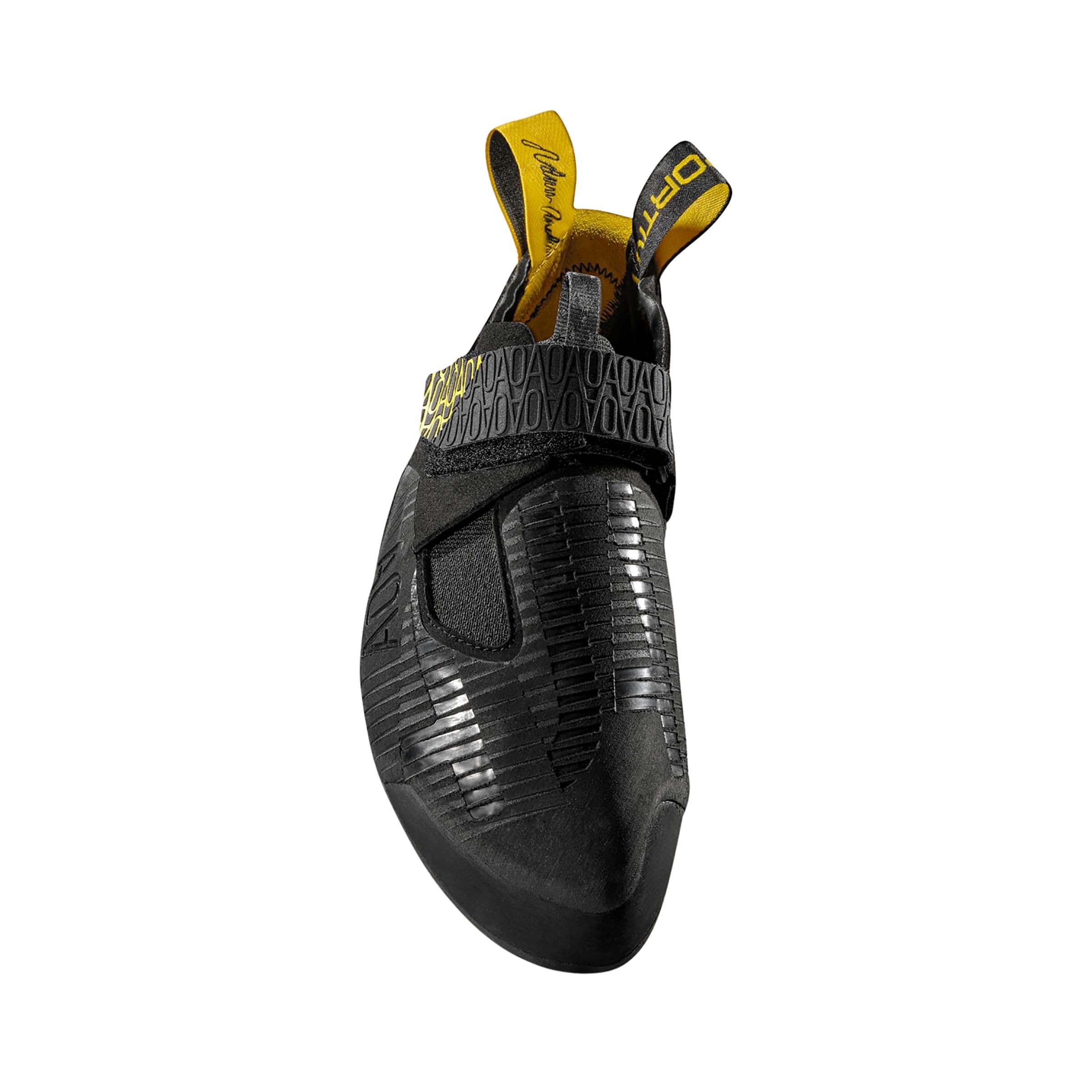 LA SPORTIVA Unisex Ondra Comp Chaussons d'escalade, Black-Yellow, 44.5