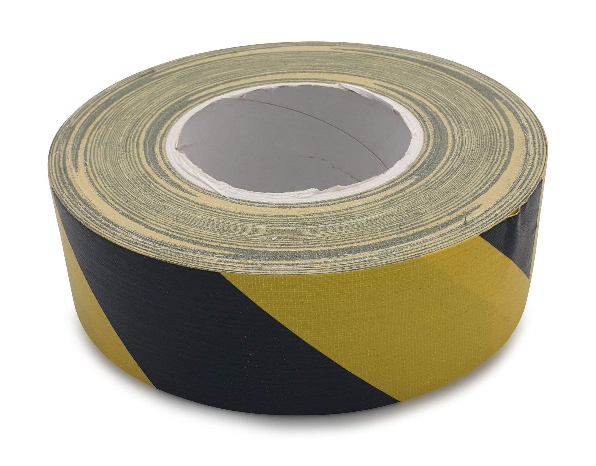 MASHPAPER Gewebeklebeband schwarz-gelb Warnband 50mx50mm einseitig klebend 3 Rollen