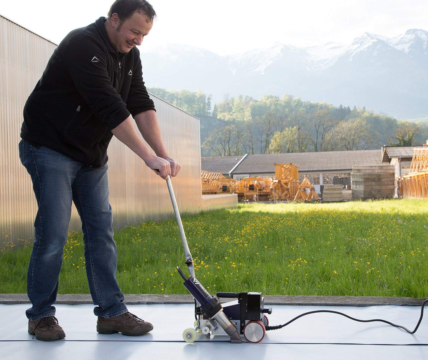 WELDY 230V RW3400 Roofer Plastic Hot Air Welder 40mm Width Nozzle for Roof Welding with Free Overlap Heat — view 8