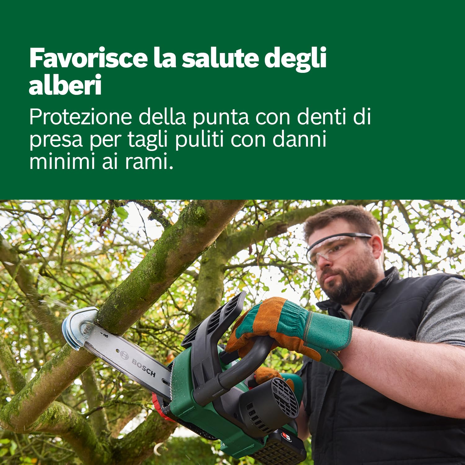 Bosch Universalchain 18 Sega A Catena A Batteria, Nero Verde, ‎23.5 x 20 x 51 cm, 2.7 Kg