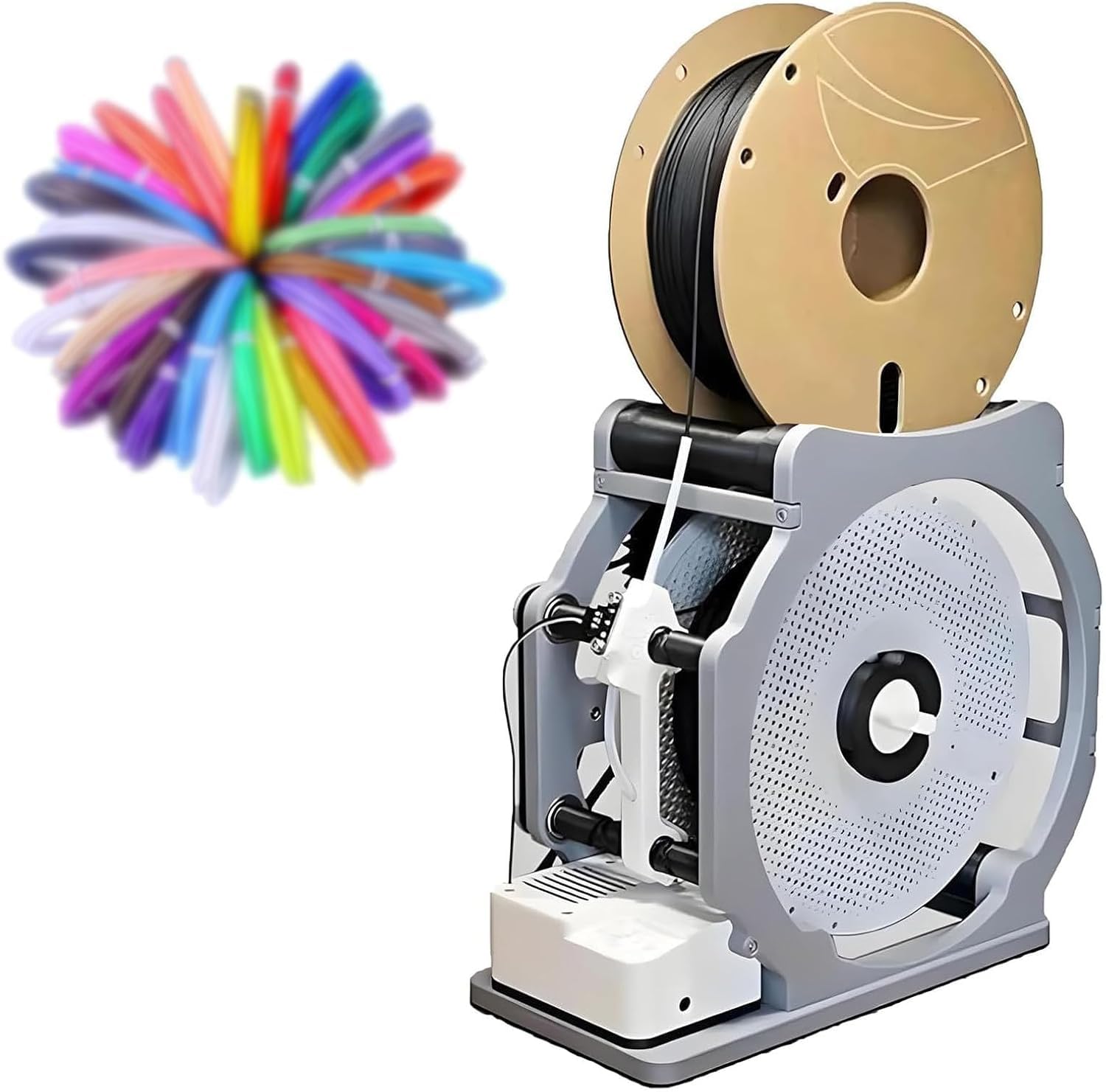 LMRXOFE 3d Industrial Filament Respooler, Electric Spool Winder For 1kg Spools, Wrap Neatly Without Tangling, Welding Wire Winder