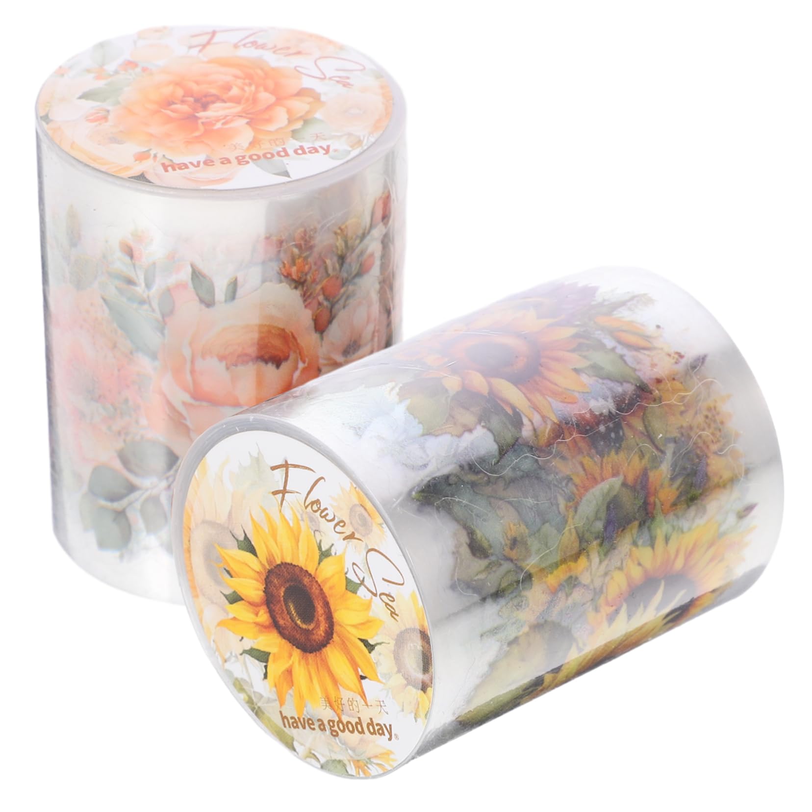 HOMSFOU 4 Set Nastro Adesivo Decorativo Pet Per Scrapbooking Da Rosa Accessori Per Diario Creativo E Decorazioni Per Pianificatori E Album Fai Da Te 2 *4