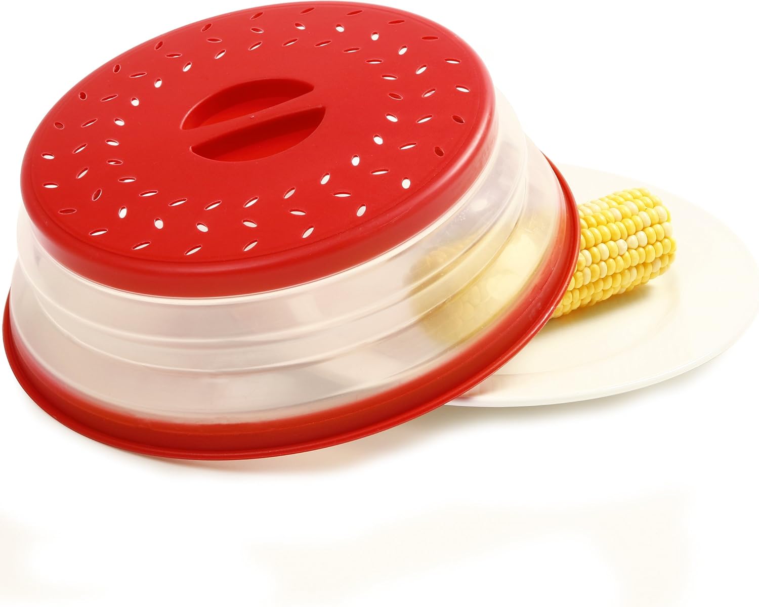 Norpro Knockdown Microwave Food Cover, Red Home & Kitchen