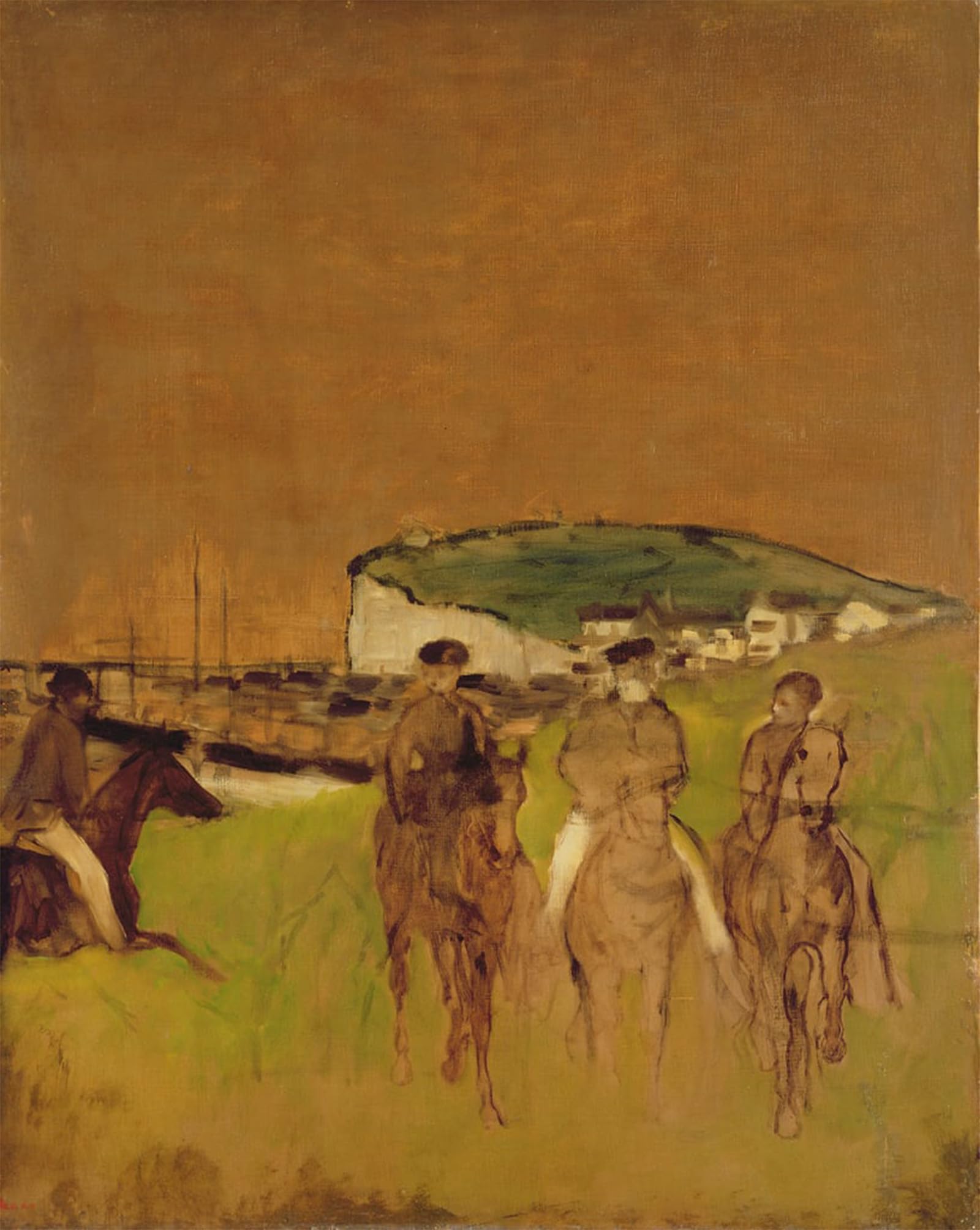 ARTXLXXBN Famous Art Print Poster Vintage Wall Art Morning Ride by Edgar Degas Canvas Art Poster for Home Decor 60x90cm