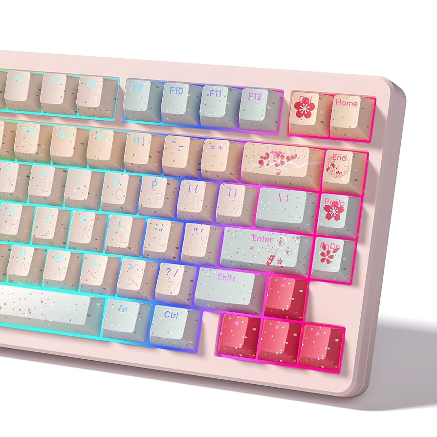 ☆♡ Amazon.com: Womier Japanese Cute Keycaps - PBT Keyboard