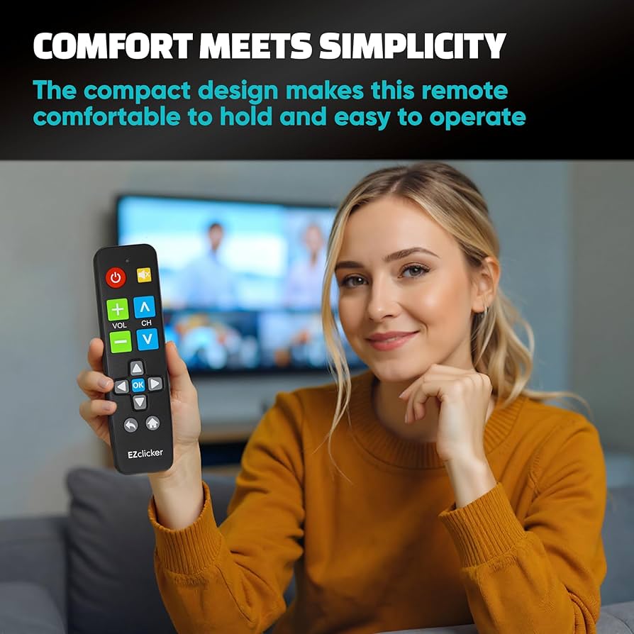 (未使用･未開封品)TVリモートユニバーサル Amazon | EZclicker ビッグボタンユニバーサルテレビリモコン