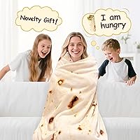 Vista 2 de mermaker Cobija de doble cara con estampado de tortilla para burritos