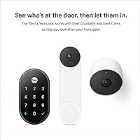 Vista 10 de Google Nest x Yale Lock - Cerradura inteligente a prueba de manipulaciones para entrada sin llave, cerradura de cerrojo de teclado para puerta Oil