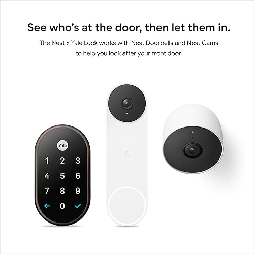 Miniatura 10 de Google, Nest x Yale Cerradura con Nest Connect, cerradura inteligente, RB-YRD540-WV-0BP