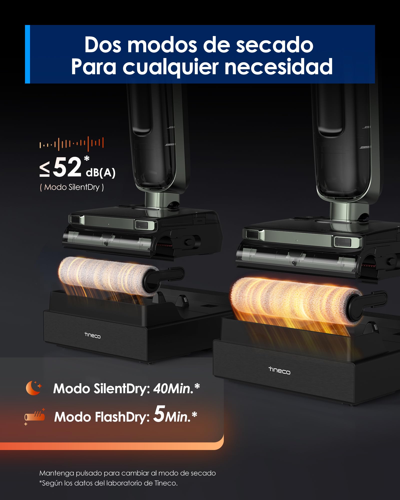 Tineco Floor One S7 Master, Aspiradora-Fregona Inteligente en Seco y Húmedo | StreakFree, Succión de 25000Pa, Sistema de Autolimpieza FlashDry, Luz Verde DustReveal de 150°