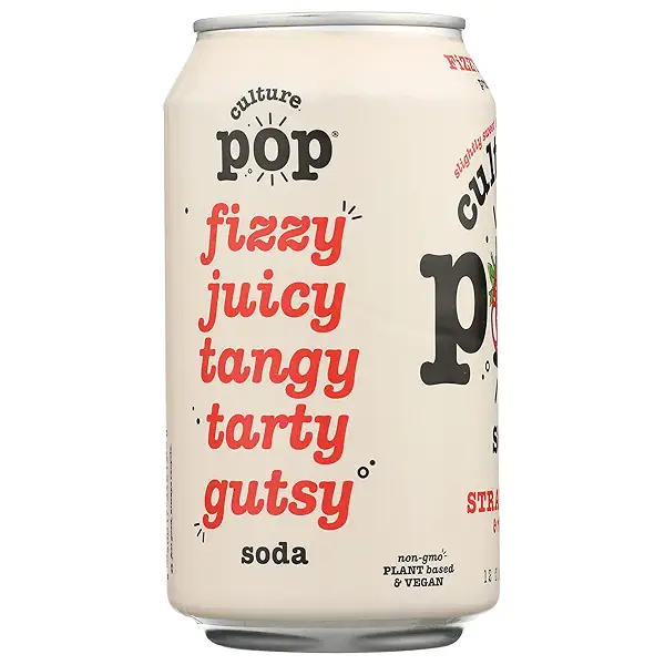 Culture Pop Soda Strawberry & Rhubarb Probiotic Soda, 12 FZ 3