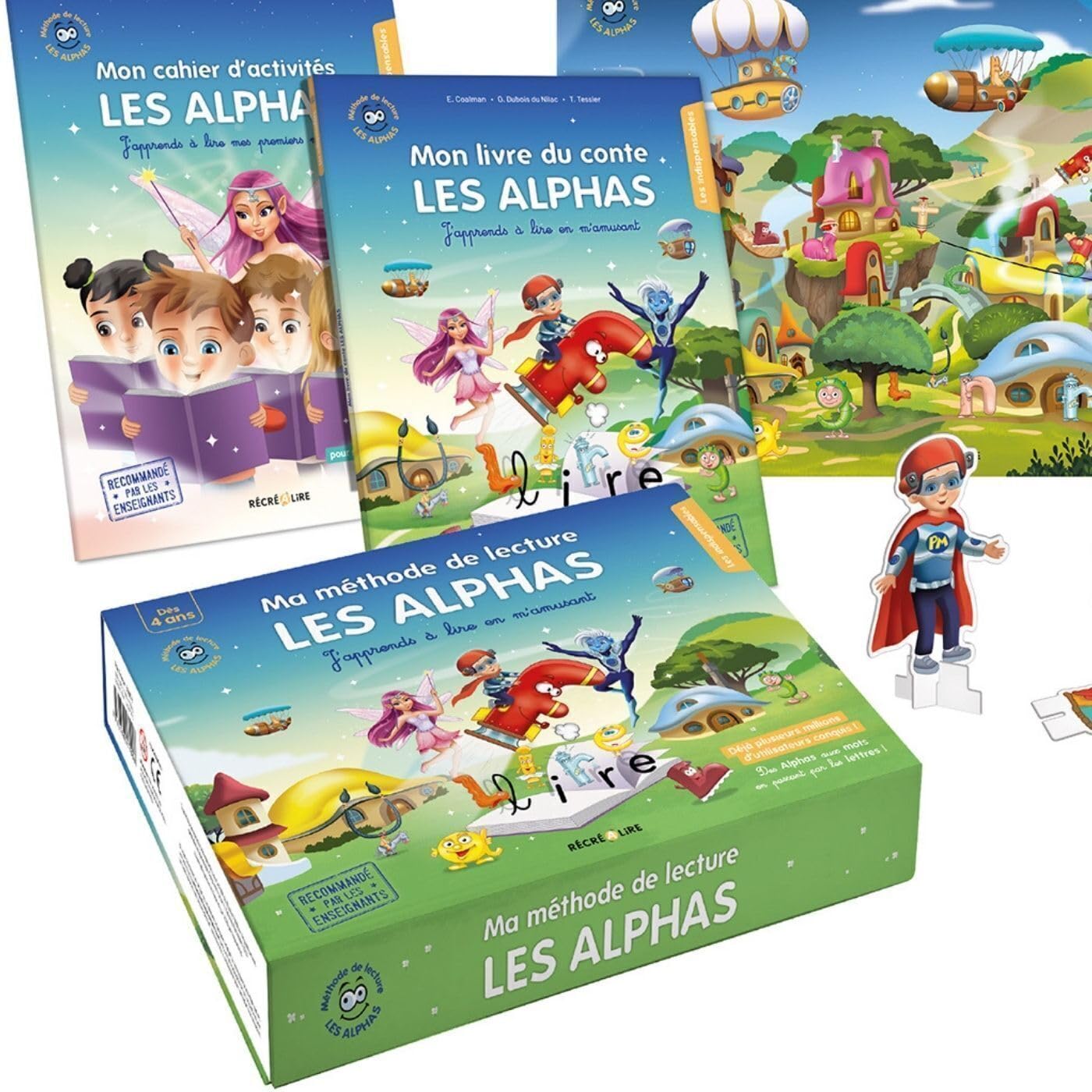 Ma méthode de lecture Les Alphas - Le coffret déclic lecture: Ce coffret contient : le livre du conte, 1 cahier d'activités, 31 figurines Alphas, 11 ... planches de gommettes et 1 poster des Alphas