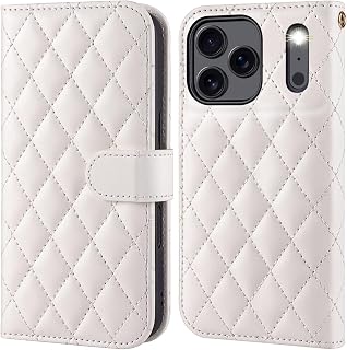 OCASE for iPhone 18 Pro Max/iPhone 17 Pro Max Wallet Case, White Argyle