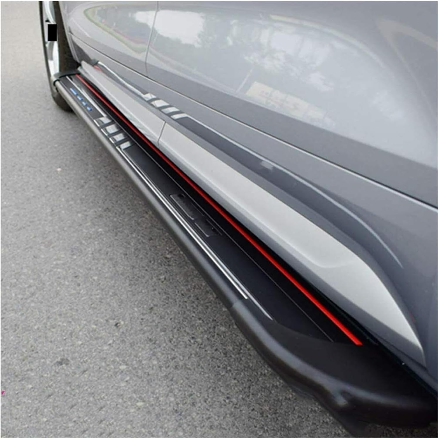 2Pcs Fixed Running Board Side Step Pedals Nerf Bar Compatible with Toyota BZ4X 2023 2024